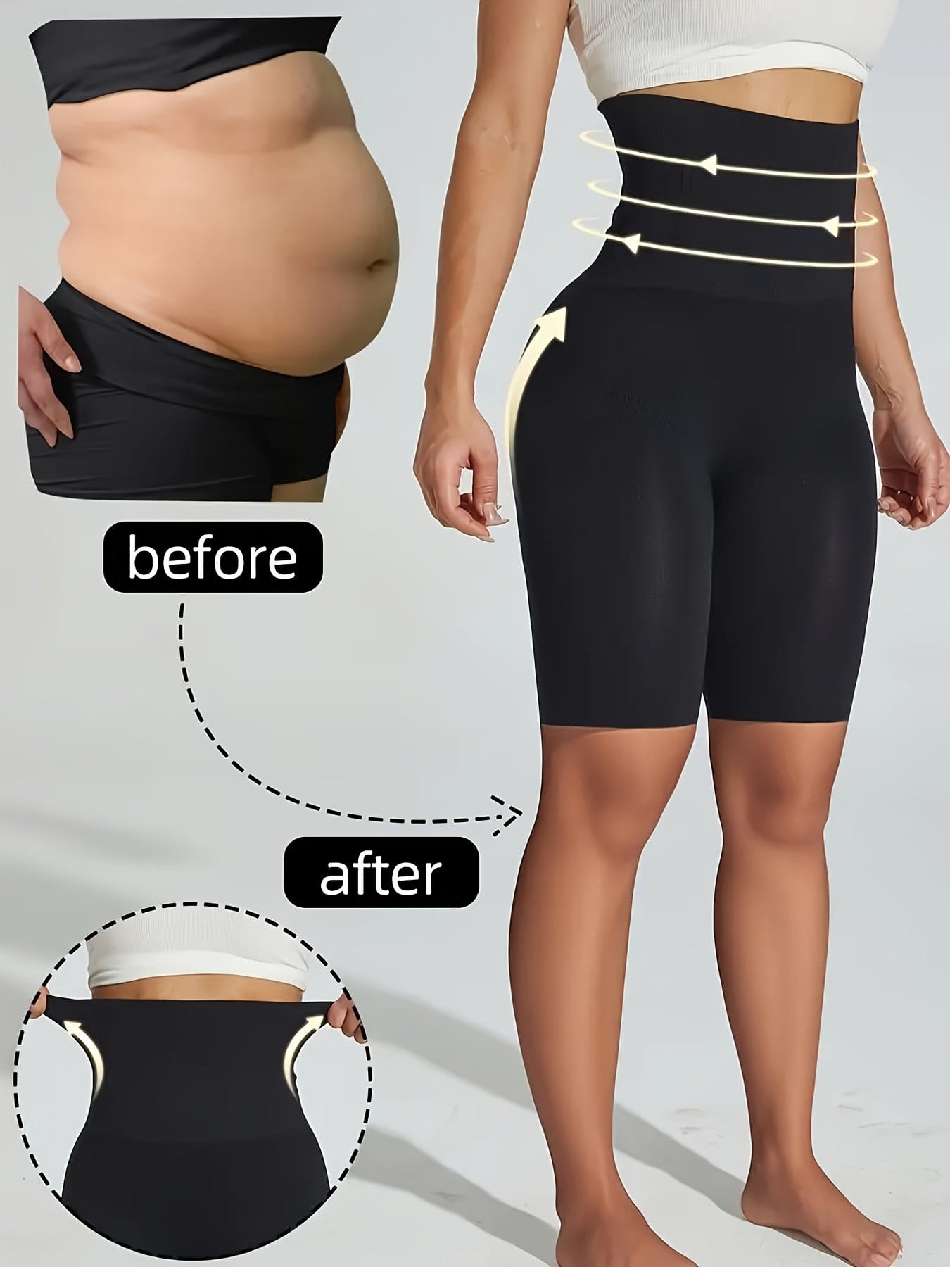 1pc Ladies Adjustable Tummy Control And Hip Lifting Underwear - Smooth, Elastic, Breathable, High Elasticity Shaping Boxer Briefs, Close-Fitting Everyday Slim Style, Suitable for All Body Types, Machine Washable - Image 2