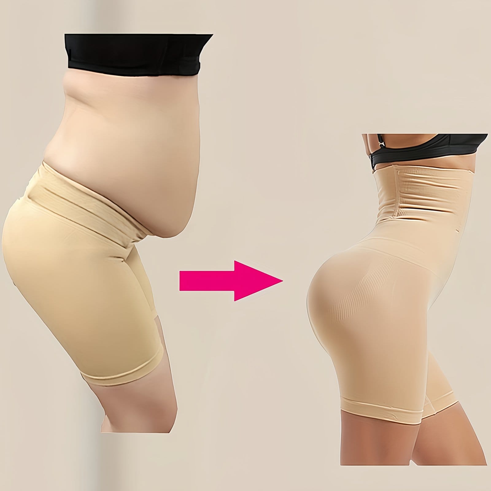 High-Waist Tummy Control Shapewear Shorts for Women - Seamless, Compression Thigh Slimming & Butt Lifting Underwear, Invisible Postpartum Waist Trainer, Comfortable Polyester, All-Season Wear, Waist Trainer Tummy Control - Image 3