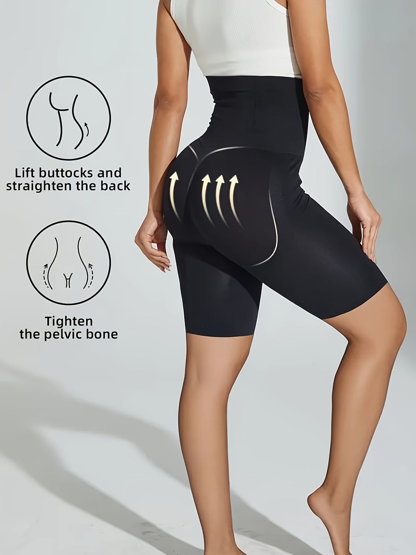 1pc Ladies Adjustable Tummy Control And Hip Lifting Underwear - Smooth, Elastic, Breathable, High Elasticity Shaping Boxer Briefs, Close-Fitting Everyday Slim Style, Suitable for All Body Types, Machine Washable - Image 3