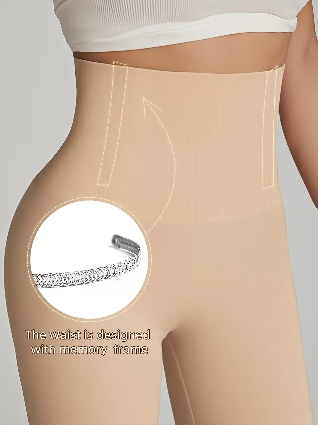1pc Ladies Adjustable Tummy Control And Hip Lifting Underwear - Smooth, Elastic, Breathable, High Elasticity Shaping Boxer Briefs, Close-Fitting Everyday Slim Style, Suitable for All Body Types, Machine Washable - Image 6