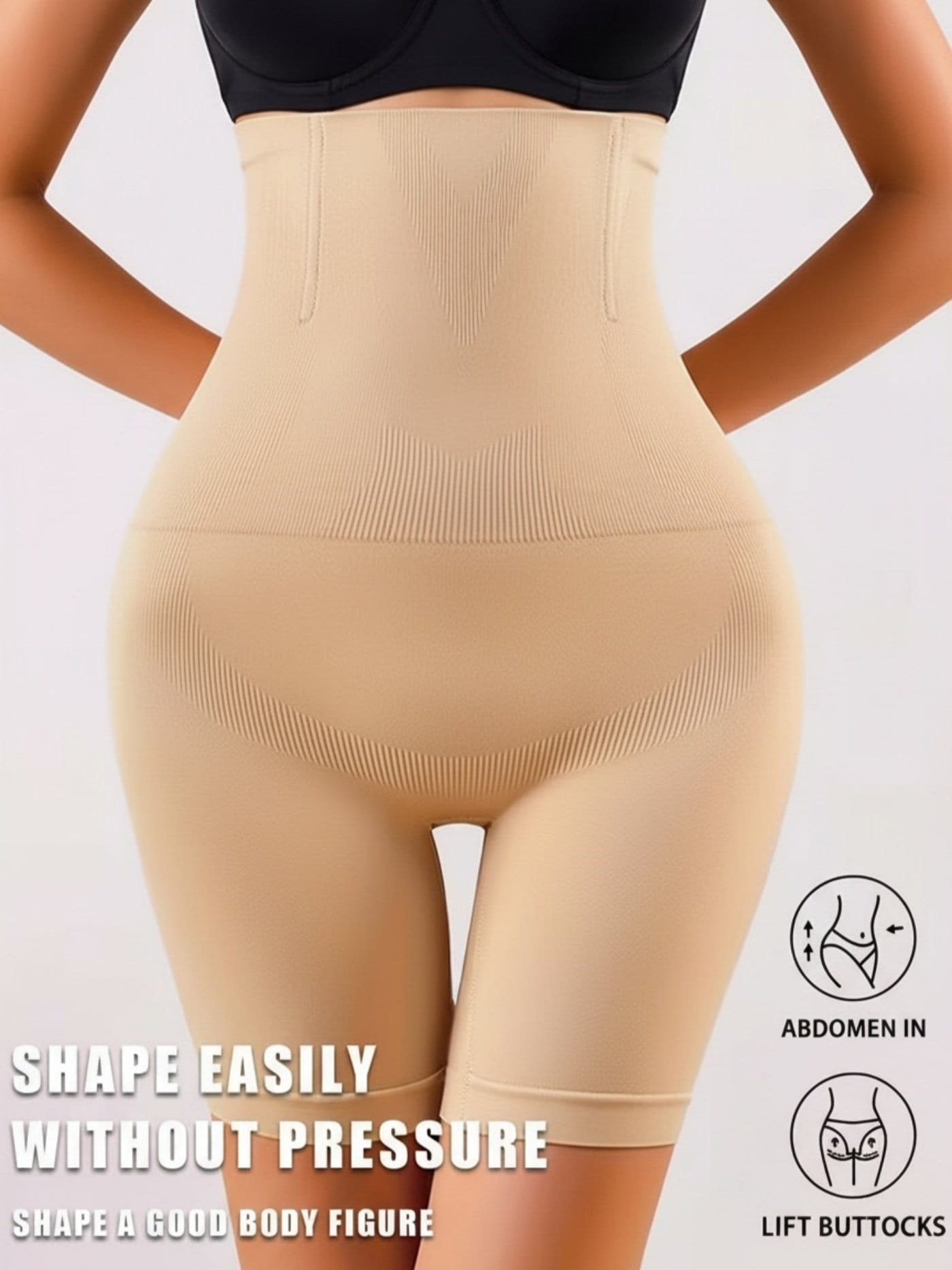 1pc Ladies Adjustable Tummy Control And Hip Lifting Underwear - Smooth, Elastic, Breathable, High Elasticity Shaping Boxer Briefs, Close-Fitting Everyday Slim Style, Suitable for All Body Types, Machine Washable - Image 10